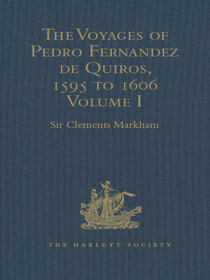cover image of The Voyages of Pedro Fernandez de Quiros, 1595 to 1606